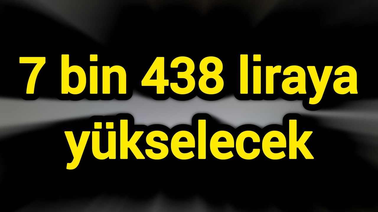 7 bin 438 liraya yükselecek