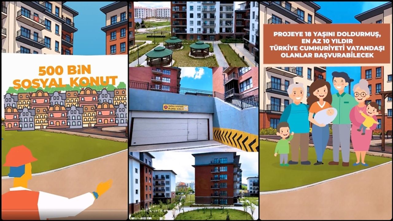 Kurum, Yüzyılın Konut Projesi'nin detaylarının anlatıldığı video paylaştı