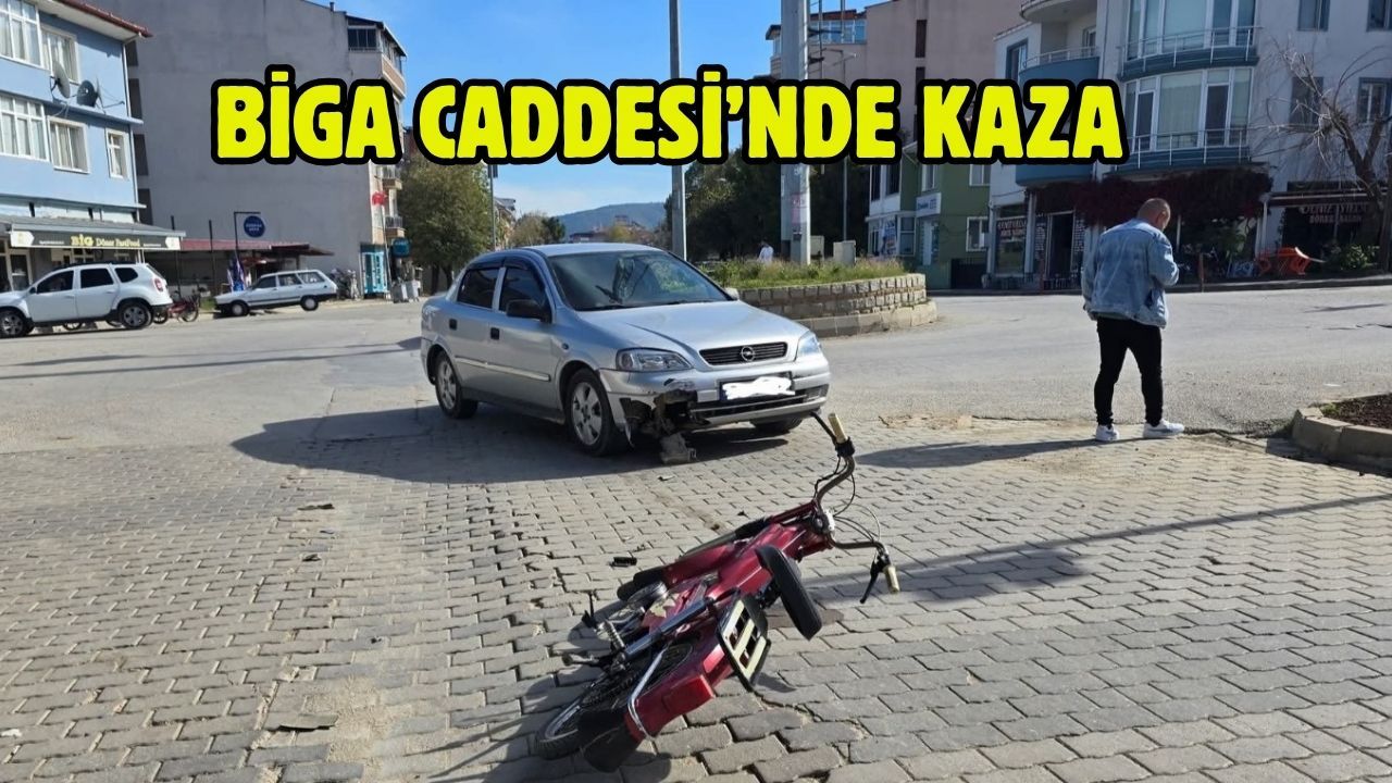 Biga Caddesi’nde kaza