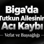 Biga’da Tutkun Ailesinin Acı Kaybı
