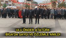 Ulu Önder Atatürk, Biga’da Saygı ve Özlemle Anıldı