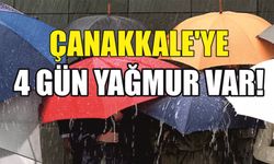 Çanakkale’ye 4 gün yağmur var