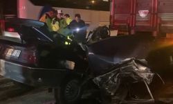 Kamyona çarpan otomobilin sürücüsü hayatını kaybetti