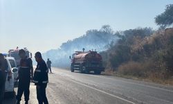 Komşu ilde ormanlık alandaki yangına müdahale ediliyor