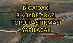 DSİ Çanakkale Biga’da 3 arazi için toplulaştırma kararı verdi