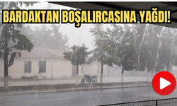 Sağanak yağmur, Çanakkale'ye giriş yaptı!