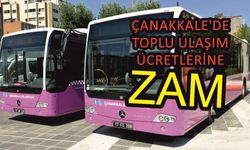 Çanakkale'de toplu ulaşım ücretlerine zam