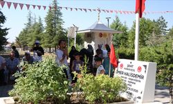 Şehit Ömer Halisdemir'in kabrinde yoğunluk yaşanıyor