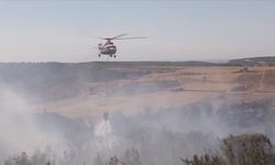 Çanakkale’de çıkan yangına müdahale ediliyor