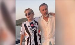 Sharon Stone'a Beşiktaş forması hediye edildi