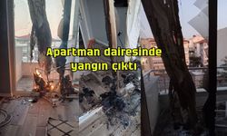 Apartman dairesinde yangın çıktı