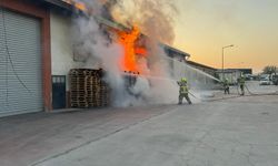 Komşu ilçenin sanayi sitesinde yangın çıktı