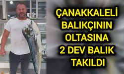 Hayal Gibi: Çanakkaleli balıkçının oltasına 2 dev balık takıldı