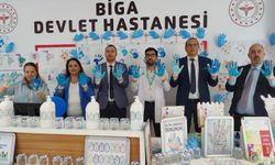 Biga Devlet Hastanesi'nde el yıkama farkındalığı