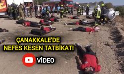 Çanakkale'de Nefes Kesen Tatbikat! İşte görüntüler…