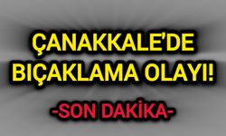 Son Dakika: Çanakkale'de Bıçaklama Olayı!