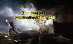 Çıkan yangında yayla evi kullanılamaz hale geldi