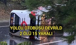 Son Dakika: Yolcu otobüsü devrildi: 2 ölü 15 yaralı (VİDEOLU)