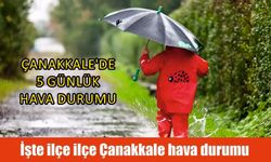 Çanakkale’de 5 Günlük Hava Durumu