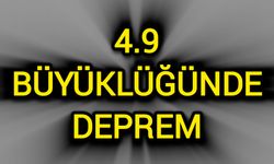 4.9 büyüklüğünde deprem