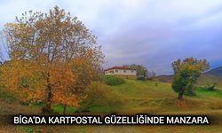 Biga'da Kartpostal Güzelliğinde Manzara