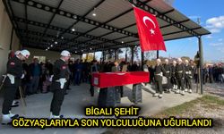 Bigalı şehit, gözyaşlarıyla son yolculuğuna uğurlandı