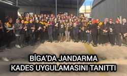 Çanakkale Biga’da, jandarma KADES uygulamasını tanıttı