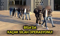 Çanakkale Biga’da kaçak silah operasyonu!