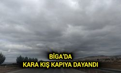 Çanakkale Biga’da Kara Kış Kapıya Dayandı