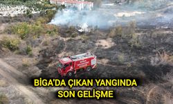 Çanakkale Biga’da korkutan yangın!