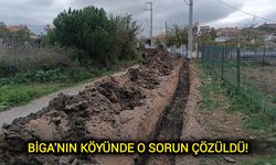 Çanakkale Biga'nın köyünde o sorun çözüldü!