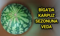 Çanakkale'nin Biga İlçesinde Karpuz Sezonuna Veda