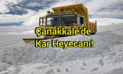 Çanakkale’de Kar Heyecanı!