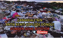 Çanakkale’nin antik kenti çöplüğe döndü! Günden güne büyüyor