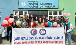 Çanakkale Biga’da köy okullarına ayakkabı desteği