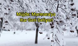 Müjde: Marmara'ya Kar Geri Geliyor!