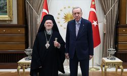 Cumhurbaşkanı Erdoğan, Fener Rum Patriği Bartholomeos'u kabul etti