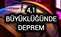 4,1 büyüklüğünde deprem