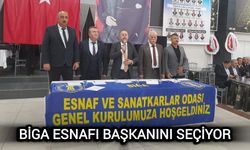 Biga esnafı başkanını seçiyor