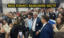 Biga esnafı, başkanını seçti!