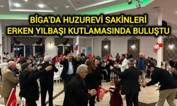 Biga'da Huzurevi sakinleri erken yılbaşı kutlamasında buluştu