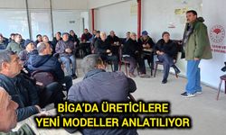 Çanakkale Biga’da üreticilere yeni modeller anlatılıyor