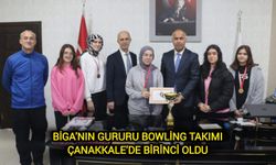 Biga'nın gururu bowling takımı Çanakkale’de birinci oldu