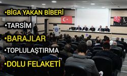 Çanakkale Biga STP toplantısında tarımın geleceği konuşuldu