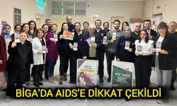 Çanakkale Biga’da AIDS’e dikkat çekildi