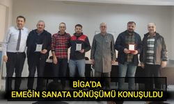 Çanakkale Biga’da emeğin sanata dönüşümü konuşuldu