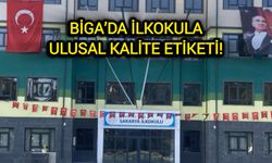 Çanakkale Biga’da ilkokula ulusal kalite etiketi!