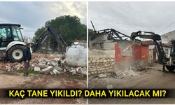 Çanakkale Biga’da metruk binalar yıkılıyor