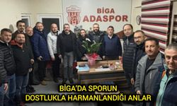 Çanakkale Biga’da sporun dostlukla harmanlandığı anlar