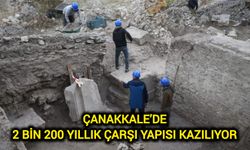 Çanakkale’de 2 bin 200 yıllık çarşı yapısı kazılıyor